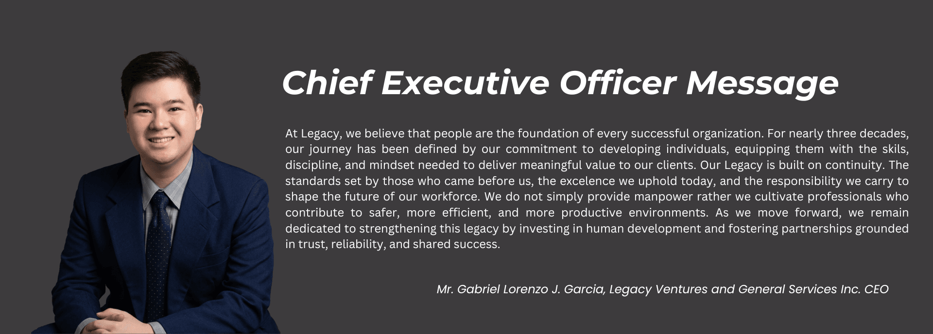 CEO Messages